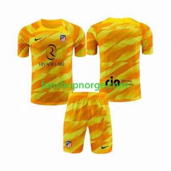 Billige Fotballdrakter Atlético Madrid Orangecolor Keeper Barn 2023-2024 Kortermet
