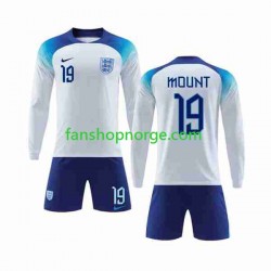 Billige Fotballdrakter England Mount 19 Barn Hjemmedrakt World Cup 2022 Langermet