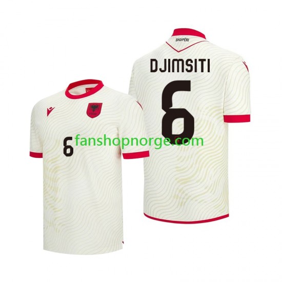 Billige Fotballdrakter Albania Berat Djimsiti 6 Herre Bortedrakt World Cup 2026 Kortermet