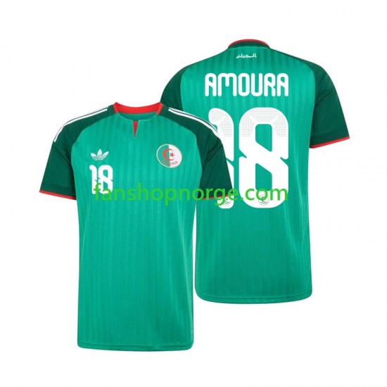 Billige Fotballdrakter Algerie Mohamed Amoura 18 Herre Bortedrakt 2026 Kortermet