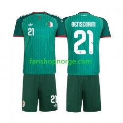 Billige Fotballdrakter Algerie Ramy Bensebaini 21 Barn Bortedrakt 2026 Kortermet