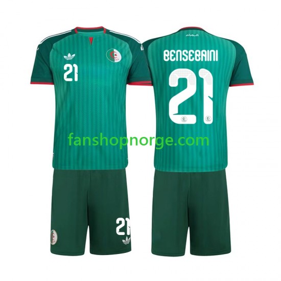 Billige Fotballdrakter Algerie Ramy Bensebaini 21 Barn Bortedrakt 2026 Kortermet