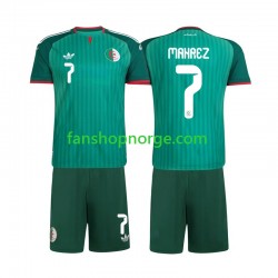 Billige Fotballdrakter Algerie Riyad Mahrez 7 Barn Bortedrakt 2026 Kortermet