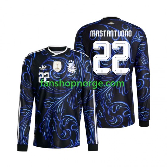 Billige Fotballdrakter Argentina Franco Mastantuono 22 Herre Bortedrakt World Cup 2026 Langermet