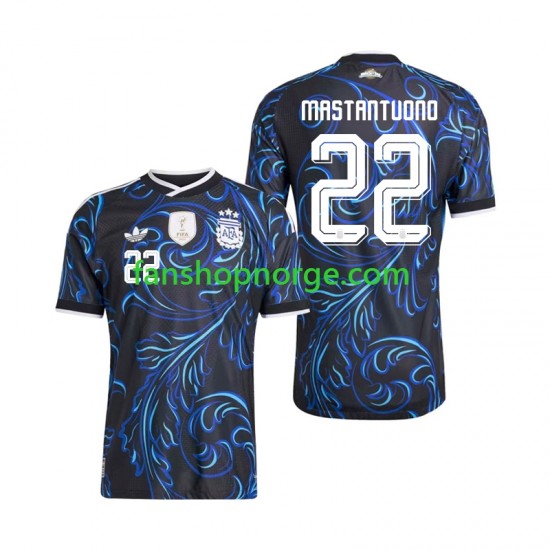 Billige Fotballdrakter Argentina Franco Mastantuono 22 Herre Bortedrakt World Cup 2026 Kortermet