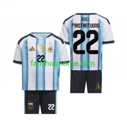Billige Fotballdrakter Argentina Franco Mastantuono 22 Barn Hjemmedrakt World Cup 2026 Kortermet