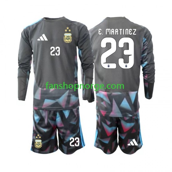 Billige Fotballdrakter Argentina Emiliano Martinez 23 Keeper Barn Hjemmedrakt World Cup 2026 Langermet