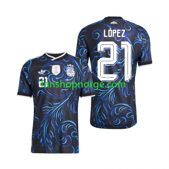 Billige Fotballdrakter Argentina Jose Manuel Lopez 21 Herre Bortedrakt World Cup 2026 Kortermet