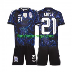 Billige Fotballdrakter Argentina Jose Manuel Lopez 21 Barn Bortedrakt World Cup 2026 Kortermet