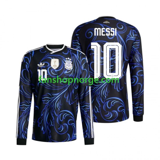 Billige Fotballdrakter Argentina Lionel Messi 10 Herre Bortedrakt World Cup 2026 Langermet