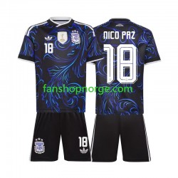 Billige Fotballdrakter Argentina Nico Paz 18 Barn Bortedrakt World Cup 2026 Kortermet