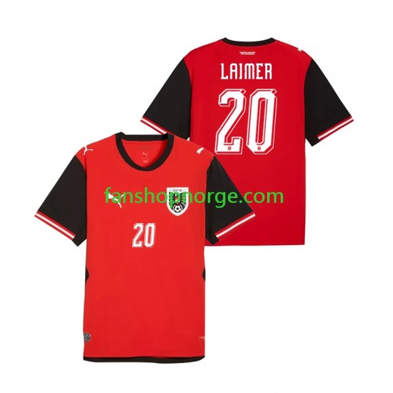 Billige Fotballdrakter Østerrike Konrad Laimer 20 Herre Hjemmedrakt World Cup 2026 Kortermet