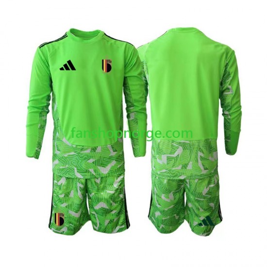 Billige Fotballdrakter Belgia Keeper Barn Tredjedrakt World Cup 2026 Langermet