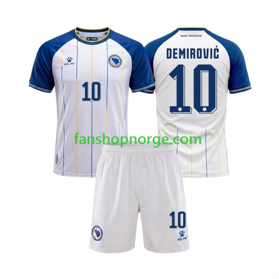 Billige Fotballdrakter Bosnia Hercegovina Ermedin Demirovic 10 Barn Bortedrakt World Cup 2026 Kortermet