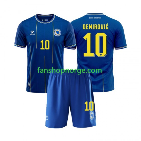Billige Fotballdrakter Bosnia Hercegovina Ermedin Demirovic 10 Barn Hjemmedrakt World Cup 2026 Kortermet