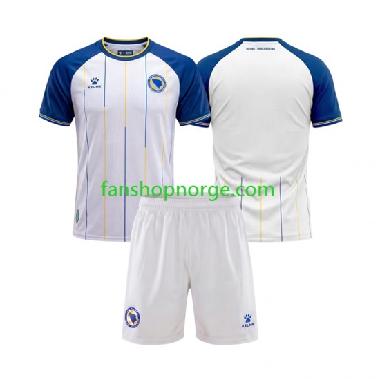 Billige Fotballdrakter Bosnia Hercegovina Barn Bortedrakt World Cup 2026 Kortermet
