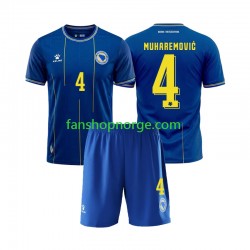 Billige Fotballdrakter Bosnia Hercegovina Tarik Muharemovic 4 Barn Hjemmedrakt World Cup 2026 Kortermet