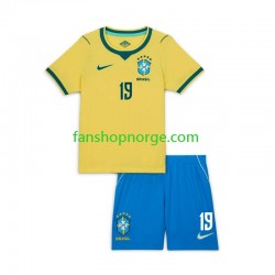 Billige Fotballdrakter Brasil Endrick 19 Barn Hjemmedrakt World Cup 2026 Kortermet