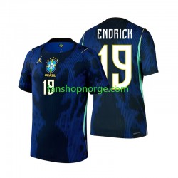Billige Fotballdrakter Brasil Endrick 19 Herre Bortedrakt World Cup 2026 Kortermet