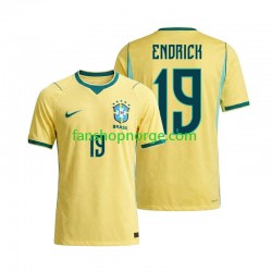 Billige Fotballdrakter Brasil Endrick 19 Herre Hjemmedrakt World Cup 2026 Kortermet