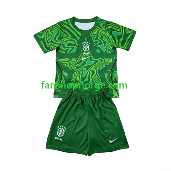 Billige Fotballdrakter Brasil Keeper Barn Bortedrakt World Cup 2026 Kortermet