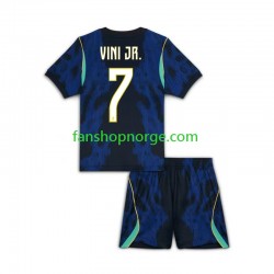 Billige Fotballdrakter Brasil Vinicius Junior 7 Barn Bortedrakt World Cup 2026 Kortermet