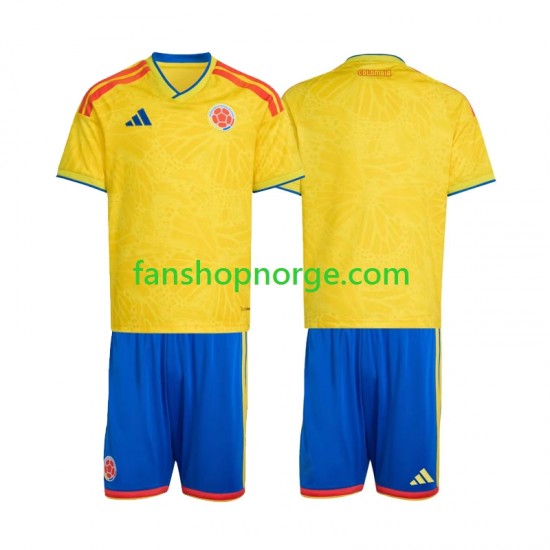 Billige Fotballdrakter Colombia Barn Hjemmedrakt World Cup 2026 Kortermet