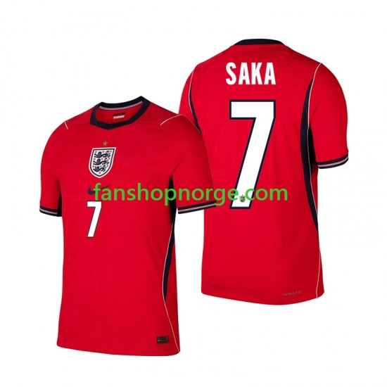 Billige Fotballdrakter England Bukayo Saka 7 Herre Bortedrakt World Cup 2026 Kortermet