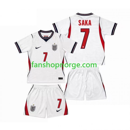 Billige Fotballdrakter England Bukayo Saka 7 Barn Hjemmedrakt World Cup 2026 Kortermet