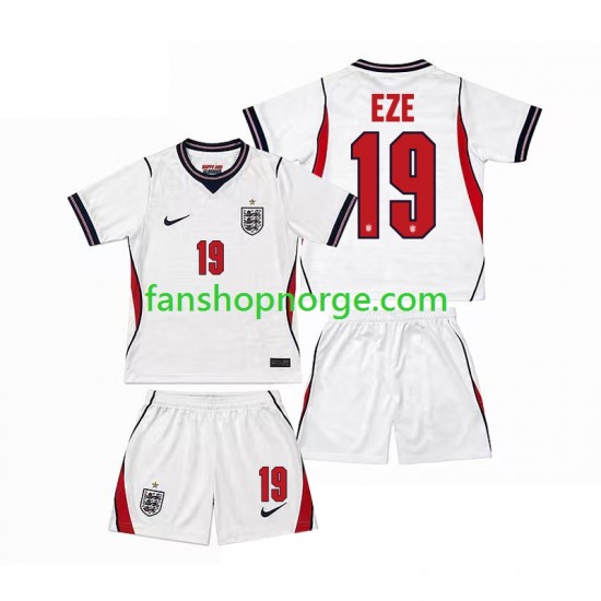 Billige Fotballdrakter England Eberechi Eze 19 Barn Hjemmedrakt World Cup 2026 Kortermet