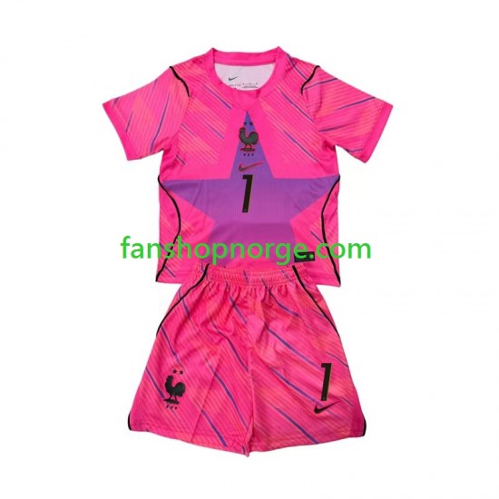 Billige Fotballdrakter Frankrike Brice Samba 1 Keeper Barn Bortedrakt World Cup 2026 Kortermet