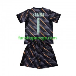Billige Fotballdrakter Frankrike Brice Samba 1 Keeper Barn Hjemmedrakt World Cup 2026 Kortermet