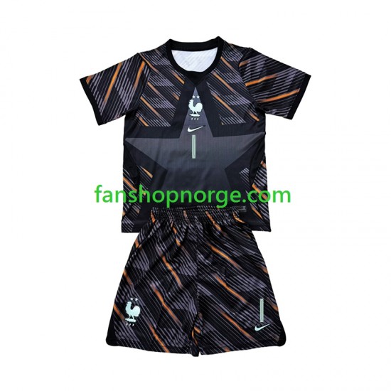 Billige Fotballdrakter Frankrike Brice Samba 1 Keeper Barn Hjemmedrakt World Cup 2026 Kortermet
