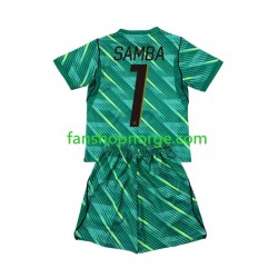 Billige Fotballdrakter Frankrike Brice Samba 1 Keeper Barn Tredjedrakt World Cup 2026 Kortermet