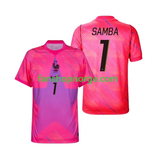 Billige Fotballdrakter Frankrike Brice Samba 1 Keeper Herre Bortedrakt World Cup 2026 Kortermet