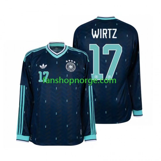 Billige Fotballdrakter Tyskland Florian Wirtz 17 Herre Bortedrakt World Cup 2026 Langermet