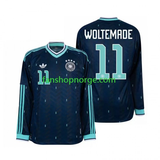 Billige Fotballdrakter Tyskland Nick Woltemade 11 Herre Bortedrakt World Cup 2026 Langermet