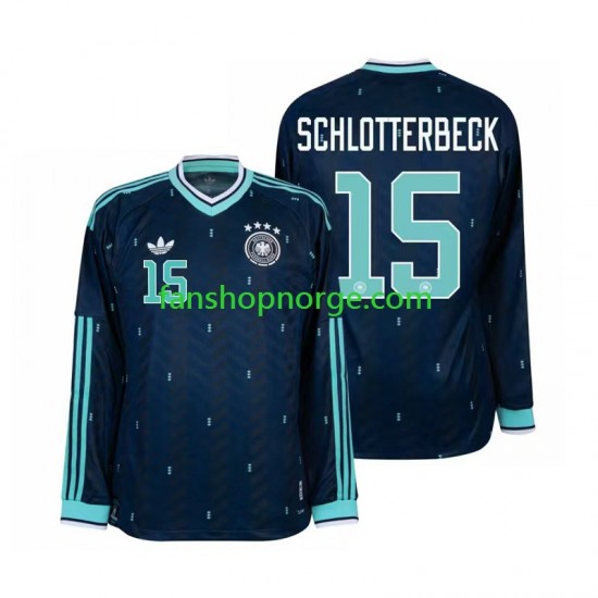 Billige Fotballdrakter Tyskland Nico Schlotterbeck 15 Herre Bortedrakt World Cup 2026 Langermet