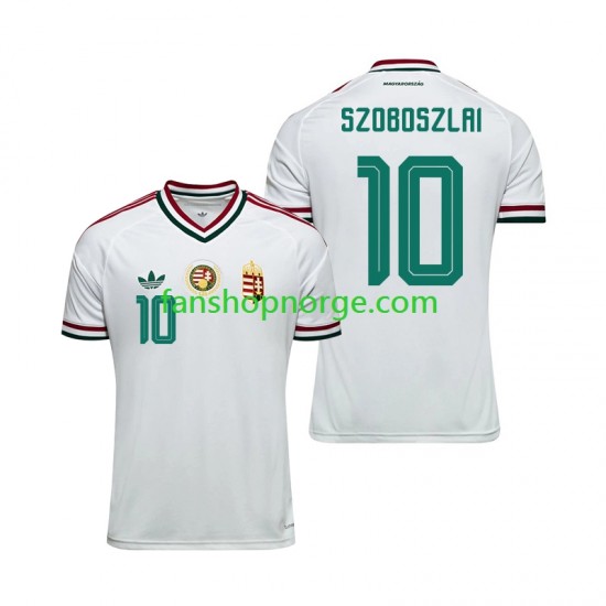 Billige Fotballdrakter Ungarn Dominik Szoboszlai 10 Herre Bortedrakt World Cup 2026 Kortermet