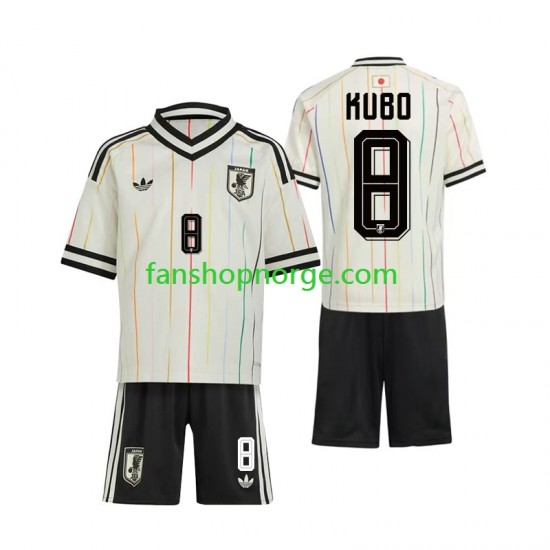 Billige Fotballdrakter Japan Kubo 8 Barn Bortedrakt World Cup 2026 Kortermet