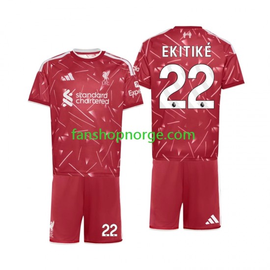 Billige Fotballdrakter Liverpool Hugo Ekitike 22 Barn Hjemmedrakt 2026-2027 Kortermet