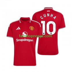 Billige Fotballdrakter Manchester United Matheus Cunha 10 Herre Hjemmedrakt 2026-2027 Kortermet