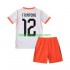 Billige Fotballdrakter Nederland Jeremie Frimpong 12 Barn Bortedrakt World Cup 2026 Kortermet