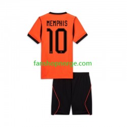 Billige Fotballdrakter Nederland Memphis Depay 10 Barn Hjemmedrakt World Cup 2026 Kortermet