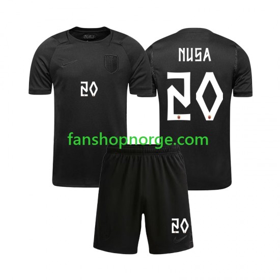 Billige Fotballdrakter Norge NUSA Antonio 20 Barn Bortedrakt World Cup 2026 Kortermet