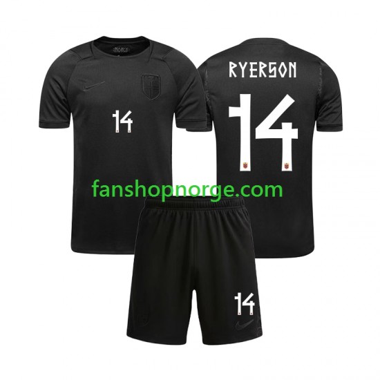 Billige Fotballdrakter Norge Julian Ryerson 14 Barn Bortedrakt World Cup 2026 Kortermet