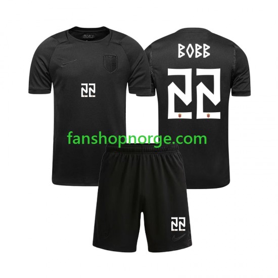 Billige Fotballdrakter Norge Oscar Bobb 22 Barn Bortedrakt World Cup 2026 Kortermet