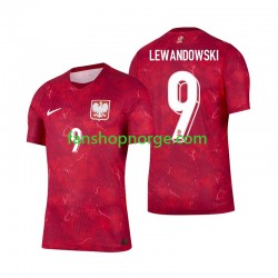 Billige Fotballdrakter Polen Robert Lewandowski 9 Herre Bortedrakt 2026 Kortermet