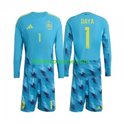 Billige Fotballdrakter Spania David Raya 1 Keeper Barn Hjemmedrakt World Cup 2026 Langermet