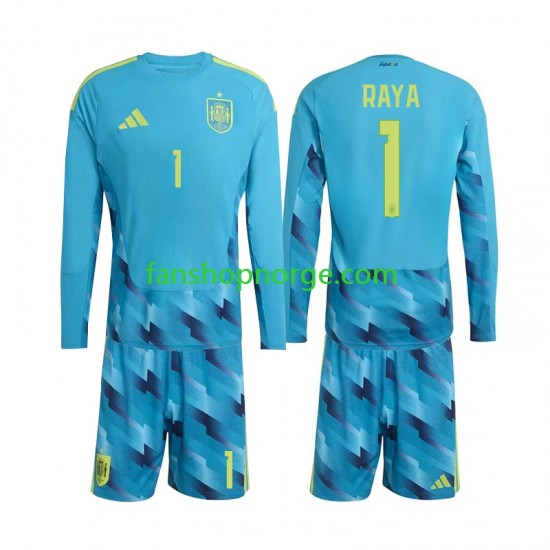 Billige Fotballdrakter Spania David Raya 1 Keeper Barn Hjemmedrakt World Cup 2026 Langermet